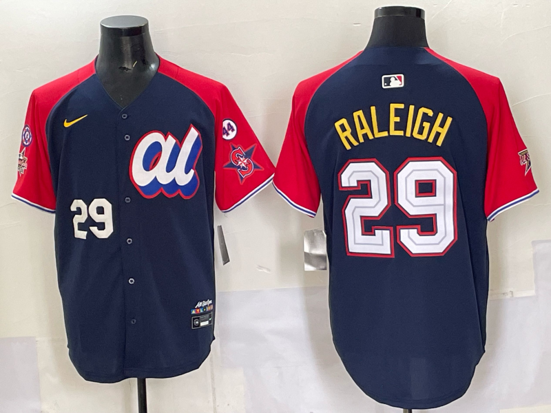 Men Seattle Mariners #29 Raleigh Blue MLB  All star Nike 2025 Jersey style 009